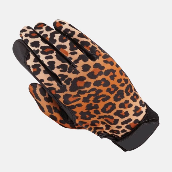 Cheetah Print Riding Gloves