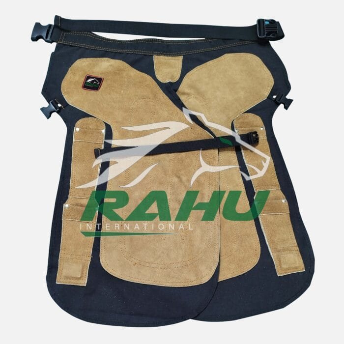 Horse Shoeing Cowhide Leather And Black Canvas Farrier Apron